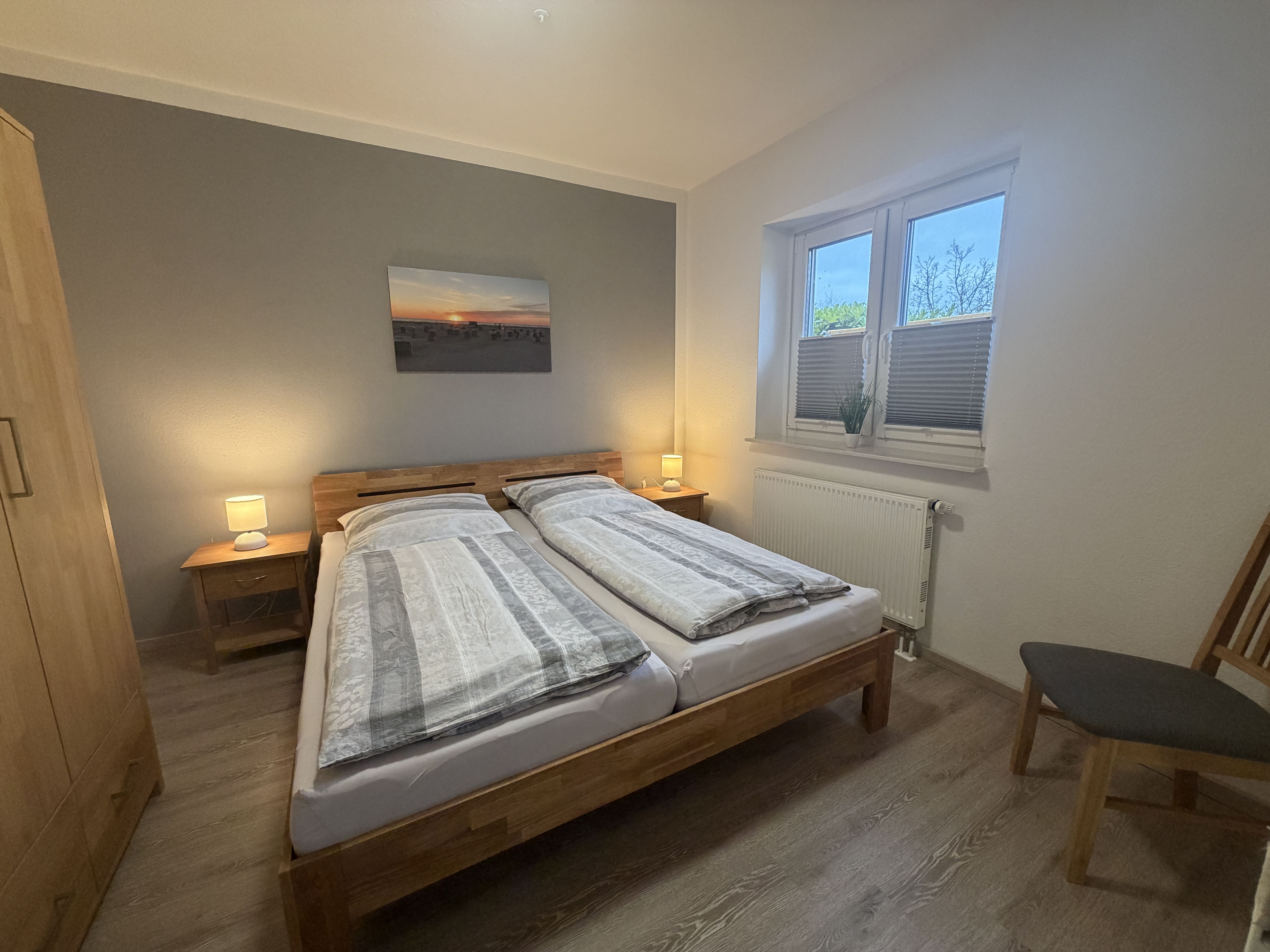 Schlafzimmer Ferienwohnung 5 Haus Tide SPO
